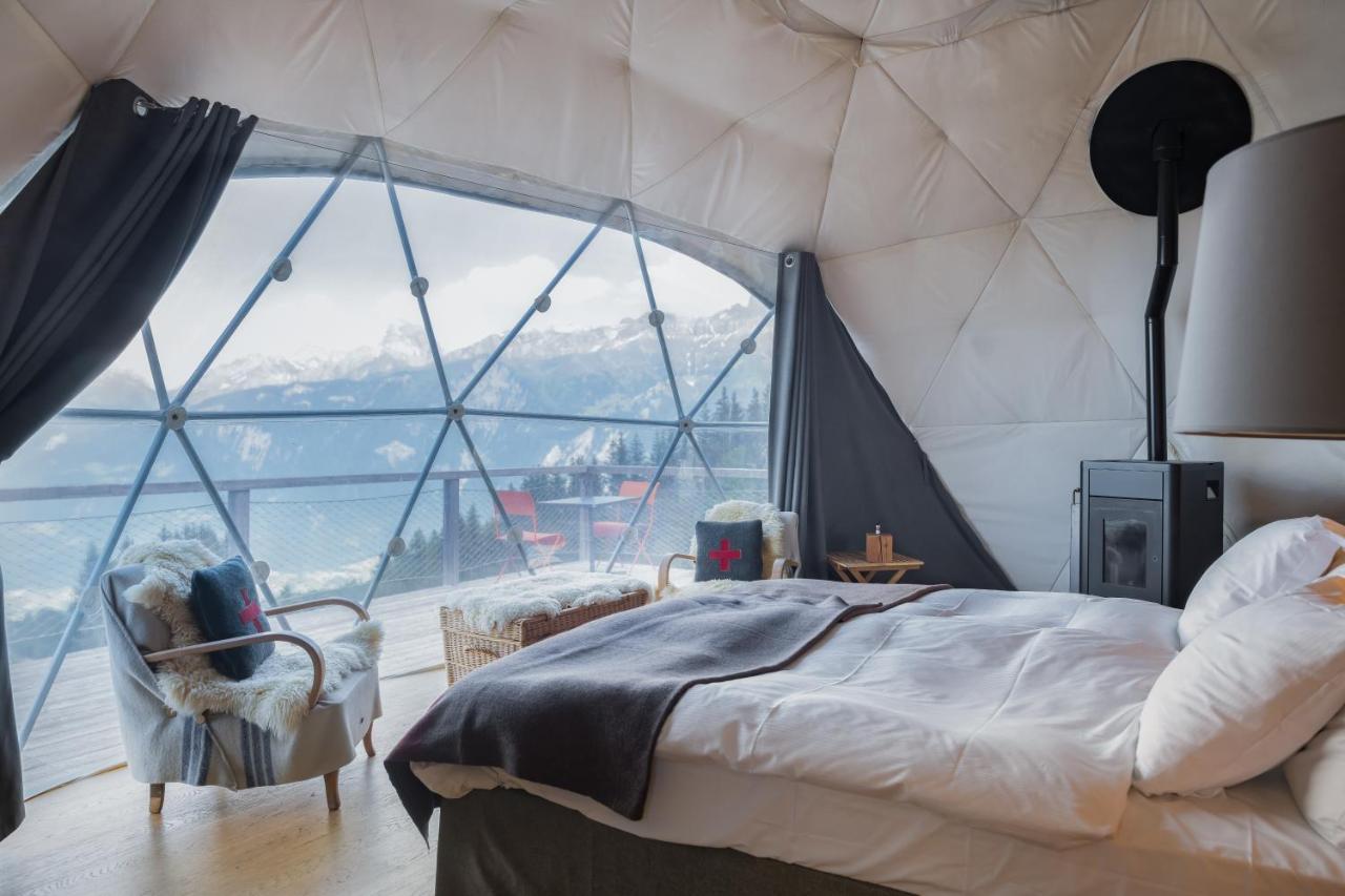 Hotel Whitepod Original Monthey Zewnętrze zdjęcie