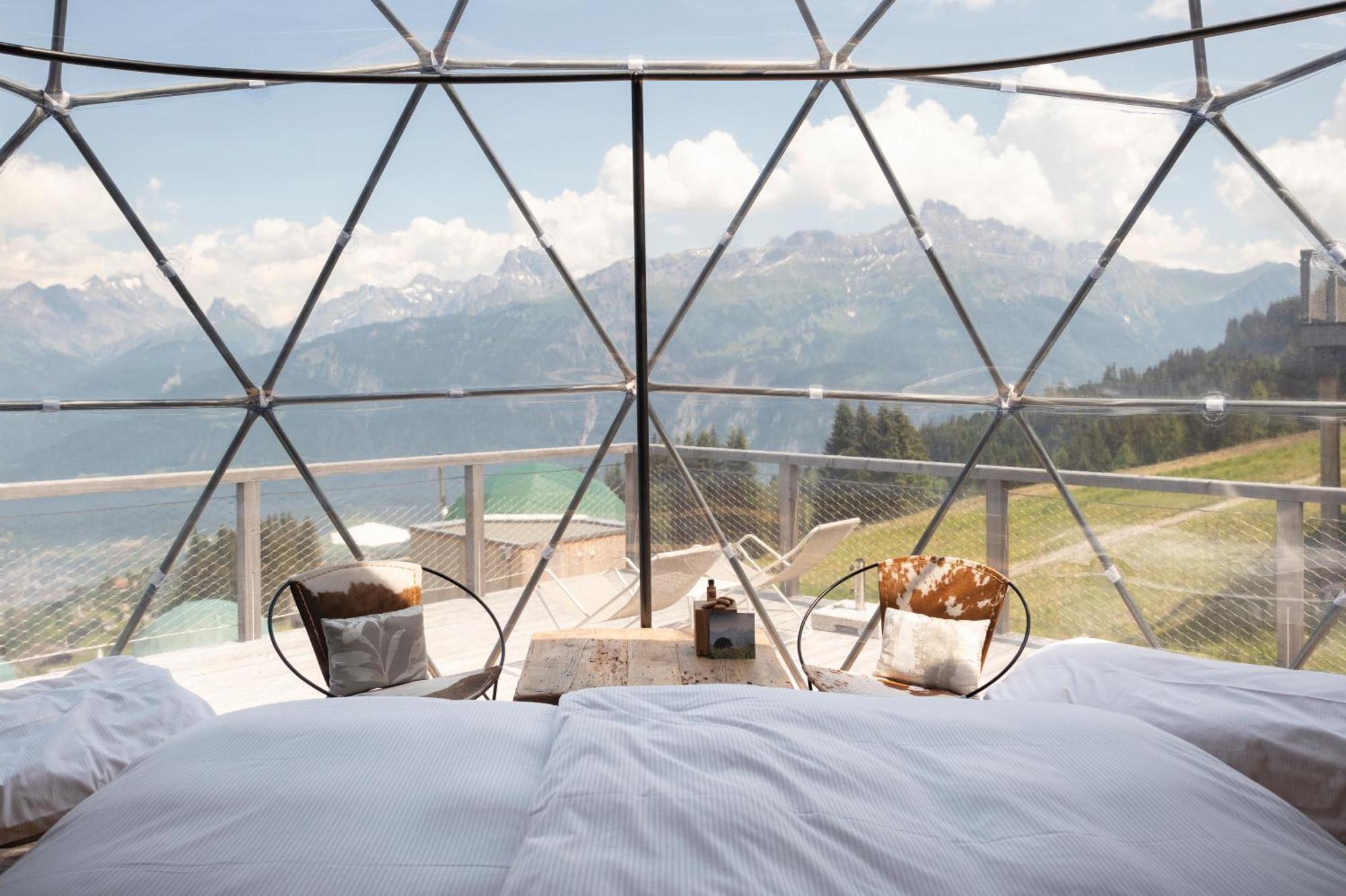 Hotel Whitepod Original Monthey Zewnętrze zdjęcie
