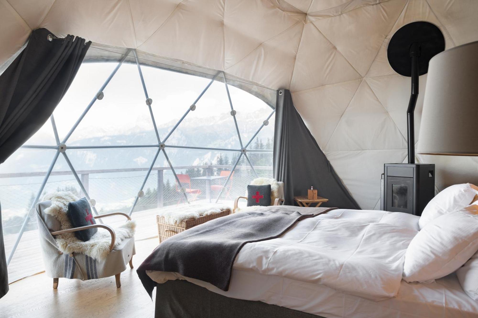 Hotel Whitepod Original Monthey Zewnętrze zdjęcie